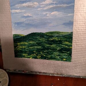 Lush Green Landscape Art Print